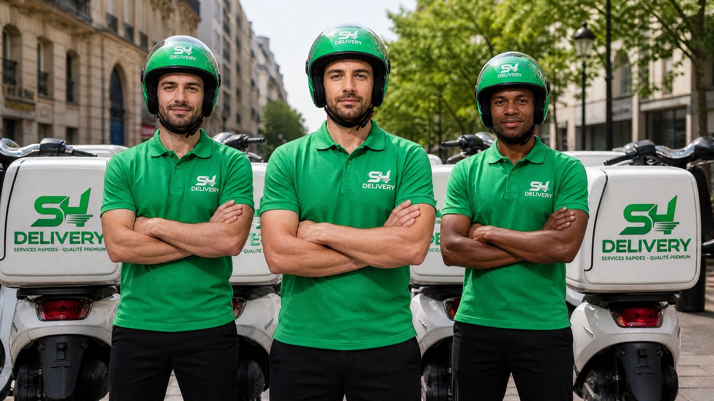 Véhicule et branding SH Delivery
